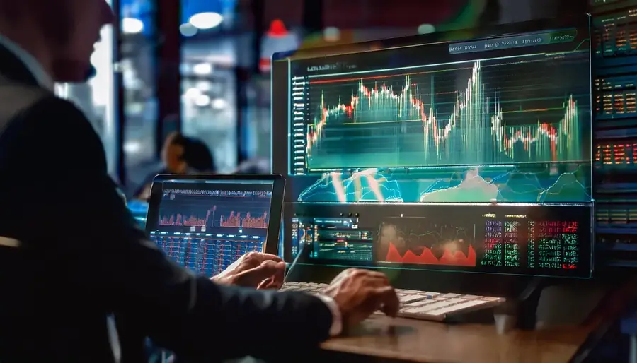 Agent working on the Skyexchange dashboard from a laptop